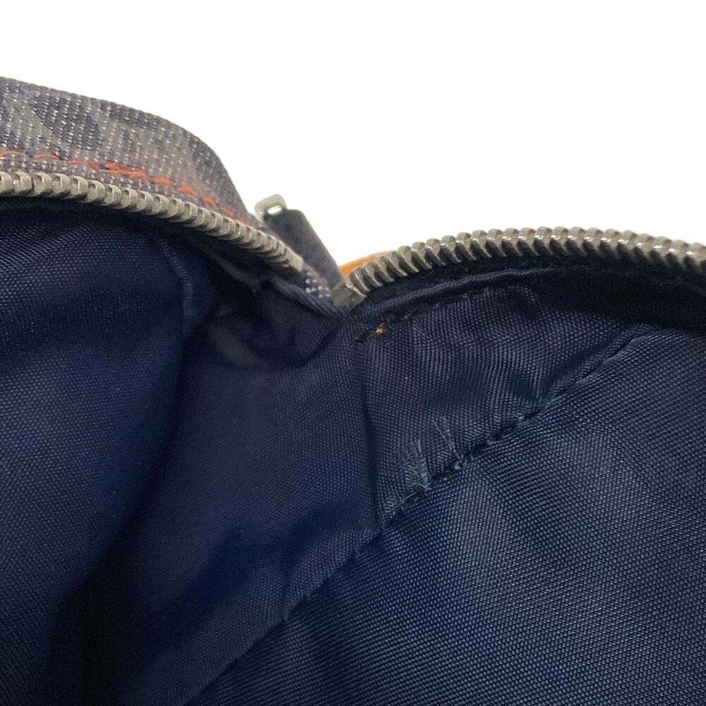 Christian Dior DIOR/ChristianDior Flight Shoulder Bag Gray Black Orange Denim - Picture 15 of 15